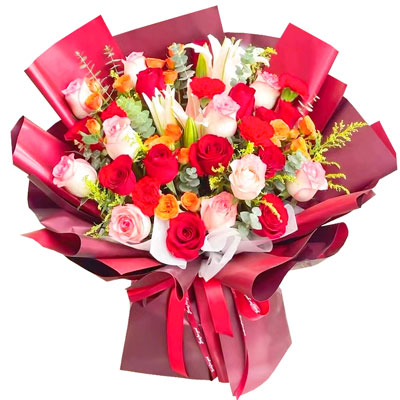 丽水22朵玫瑰百合，追求真爱幸福